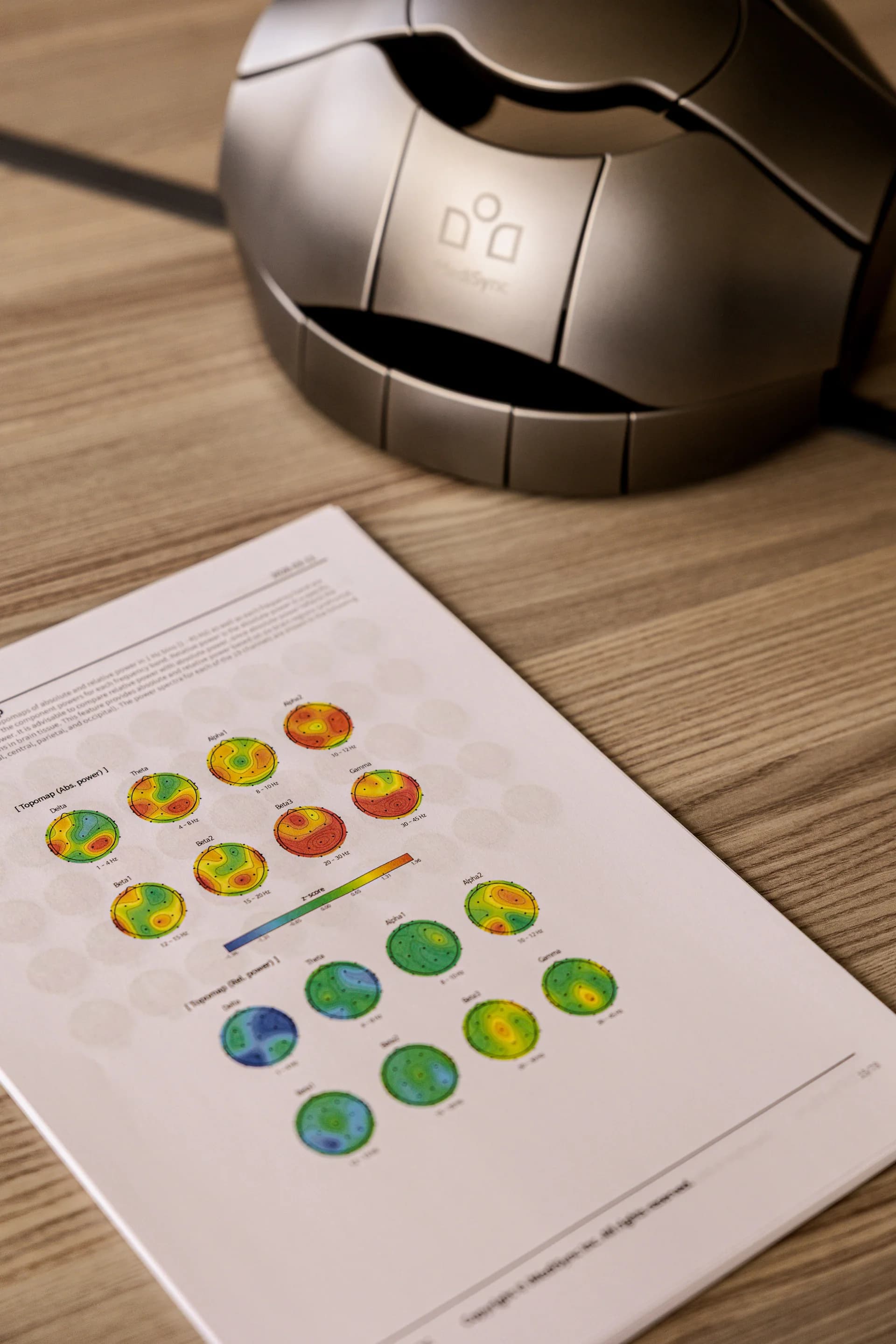 QEEG brain mapping session at Inna MediSync